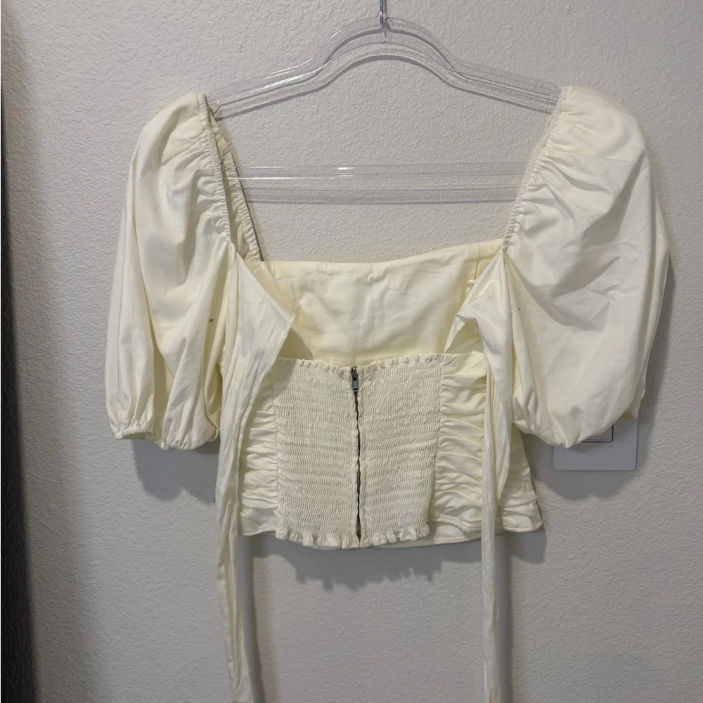 Reformation Puff Sleeve Top